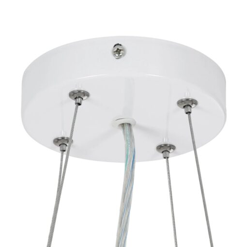 kelvo® BARCHETTA KLV-101-0267 Κρεμαστό Φωτιστικό Οροφής LED 72W 7200lm 120° AC 220-240V IP20 Ρυθμιζόμενο Λευκό CCT με Χειριστήριο από 2700K έως 6000K Dimmable – Lumileds SMD Chip – Λευκό & Σαμπανιζέ Χρυσό Ματ – Μ48 x Π48 x Υ8.2cm – 3 Χρόνια Εγγύηση
