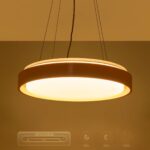 kelvo® BARCHETTA KLV-101-0267 Κρεμαστό Φωτιστικό Οροφής LED 72W 7200lm 120° AC 220-240V IP20 Ρυθμιζόμενο Λευκό CCT με Χειριστήριο από 2700K έως 6000K Dimmable – Lumileds SMD Chip – Λευκό & Σαμπανιζέ Χρυσό Ματ – Μ48 x Π48 x Υ8.2cm – 3 Χρόνια Εγγύηση