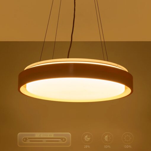 kelvo® BARCHETTA KLV-101-0267 Κρεμαστό Φωτιστικό Οροφής LED 72W 7200lm 120° AC 220-240V IP20 Ρυθμιζόμενο Λευκό CCT με Χειριστήριο από 2700K έως 6000K Dimmable – Lumileds SMD Chip – Λευκό & Σαμπανιζέ Χρυσό Ματ – Μ48 x Π48 x Υ8.2cm – 3 Χρόνια Εγγύηση