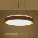 kelvo® BARCHETTA KLV-101-0267 Κρεμαστό Φωτιστικό Οροφής LED 72W 7200lm 120° AC 220-240V IP20 Ρυθμιζόμενο Λευκό CCT με Χειριστήριο από 2700K έως 6000K Dimmable – Lumileds SMD Chip – Λευκό & Σαμπανιζέ Χρυσό Ματ – Μ48 x Π48 x Υ8.2cm – 3 Χρόνια Εγγύηση