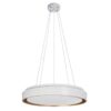 kelvo® BARCHETTA KLV-101-0267 Κρεμαστό Φωτιστικό Οροφής LED 72W 7200lm 120° AC 220-240V IP20 Ρυθμιζόμενο Λευκό CCT με Χειριστήριο από 2700K έως 6000K Dimmable – Lumileds SMD Chip – Λευκό & Σαμπανιζέ Χρυσό Ματ – Μ48 x Π48 x Υ8.2cm – 3 Χρόνια Εγγύηση
