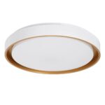 kelvo® BARCHETTA KLV-101-0267 Κρεμαστό Φωτιστικό Οροφής LED 72W 7200lm 120° AC 220-240V IP20 Ρυθμιζόμενο Λευκό CCT με Χειριστήριο από 2700K έως 6000K Dimmable – Lumileds SMD Chip – Λευκό & Σαμπανιζέ Χρυσό Ματ – Μ48 x Π48 x Υ8.2cm – 3 Χρόνια Εγγύηση