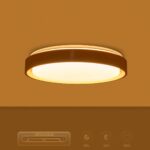 kelvo® BARCHETTA KLV-101-0267-V2 Φωτιστικό Οροφής LED 72W 7200lm 120° AC 220-240V IP20 Ρυθμιζόμενο Λευκό CCT με Χειριστήριο από 2700K έως 6000K Dimmable – Lumileds SMD Chip – Λευκό & Σαμπανιζέ Χρυσό Ματ – Μ48 x Π48 x Υ8.2cm – 3 Χρόνια Εγγύηση