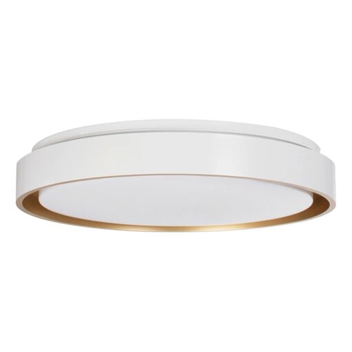 kelvo® BARCHETTA KLV-101-0267-V2 Φωτιστικό Οροφής LED 72W 7200lm 120° AC 220-240V IP20 Ρυθμιζόμενο Λευκό CCT με Χειριστήριο από 2700K έως 6000K Dimmable – Lumileds SMD Chip – Λευκό & Σαμπανιζέ Χρυσό Ματ – Μ48 x Π48 x Υ8.2cm – 3 Χρόνια Εγγύηση