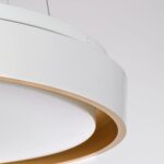 kelvo® BARCHETTA KLV-101-0267-V2 Φωτιστικό Οροφής LED 72W 7200lm 120° AC 220-240V IP20 Ρυθμιζόμενο Λευκό CCT με Χειριστήριο από 2700K έως 6000K Dimmable – Lumileds SMD Chip – Λευκό & Σαμπανιζέ Χρυσό Ματ – Μ48 x Π48 x Υ8.2cm – 3 Χρόνια Εγγύηση