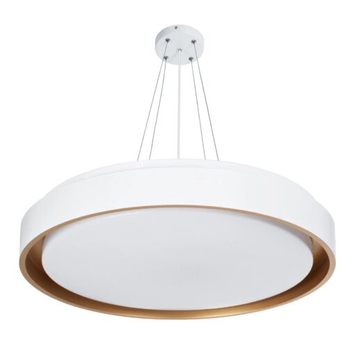 kelvo® BARCHETTA KLV-101-0267-V2 Φωτιστικό Οροφής LED 72W 7200lm 120° AC 220-240V IP20 Ρυθμιζόμενο Λευκό CCT με Χειριστήριο από 2700K έως 6000K Dimmable – Lumileds SMD Chip – Λευκό & Σαμπανιζέ Χρυσό Ματ – Μ48 x Π48 x Υ8.2cm – 3 Χρόνια Εγγύηση