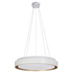 kelvo® BARCHETTA KLV-101-0267-V2 Φωτιστικό Οροφής LED 72W 7200lm 120° AC 220-240V IP20 Ρυθμιζόμενο Λευκό CCT με Χειριστήριο από 2700K έως 6000K Dimmable – Lumileds SMD Chip – Λευκό & Σαμπανιζέ Χρυσό Ματ – Μ48 x Π48 x Υ8.2cm – 3 Χρόνια Εγγύηση