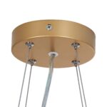 kelvo® BARCHETTA KLV-101-0268 Κρεμαστό Φωτιστικό Οροφής LED 72W 7200lm 120° AC 220-240V IP20 Ρυθμιζόμενο Λευκό CCT με Χειριστήριο από 2700K έως 6000K Dimmable – Lumileds SMD Chip – Σαμπανιζέ Χρυσό Ματ – Μ48 x Π48 x Υ8.2cm – 3 Χρόνια Εγγύηση