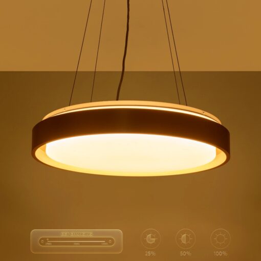 kelvo® BARCHETTA KLV-101-0268 Κρεμαστό Φωτιστικό Οροφής LED 72W 7200lm 120° AC 220-240V IP20 Ρυθμιζόμενο Λευκό CCT με Χειριστήριο από 2700K έως 6000K Dimmable – Lumileds SMD Chip – Σαμπανιζέ Χρυσό Ματ – Μ48 x Π48 x Υ8.2cm – 3 Χρόνια Εγγύηση