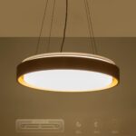 kelvo® BARCHETTA KLV-101-0268 Κρεμαστό Φωτιστικό Οροφής LED 72W 7200lm 120° AC 220-240V IP20 Ρυθμιζόμενο Λευκό CCT με Χειριστήριο από 2700K έως 6000K Dimmable – Lumileds SMD Chip – Σαμπανιζέ Χρυσό Ματ – Μ48 x Π48 x Υ8.2cm – 3 Χρόνια Εγγύηση
