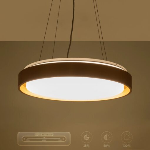 kelvo® BARCHETTA KLV-101-0268 Κρεμαστό Φωτιστικό Οροφής LED 72W 7200lm 120° AC 220-240V IP20 Ρυθμιζόμενο Λευκό CCT με Χειριστήριο από 2700K έως 6000K Dimmable – Lumileds SMD Chip – Σαμπανιζέ Χρυσό Ματ – Μ48 x Π48 x Υ8.2cm – 3 Χρόνια Εγγύηση