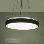 kelvo® BARCHETTA KLV-101-0268 Κρεμαστό Φωτιστικό Οροφής LED 72W 7200lm 120° AC 220-240V IP20 Ρυθμιζόμενο Λευκό CCT με Χειριστήριο από 2700K έως 6000K Dimmable – Lumileds SMD Chip – Σαμπανιζέ Χρυσό Ματ – Μ48 x Π48 x Υ8.2cm – 3 Χρόνια Εγγύηση