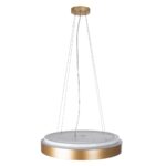 kelvo® BARCHETTA KLV-101-0268 Κρεμαστό Φωτιστικό Οροφής LED 72W 7200lm 120° AC 220-240V IP20 Ρυθμιζόμενο Λευκό CCT με Χειριστήριο από 2700K έως 6000K Dimmable – Lumileds SMD Chip – Σαμπανιζέ Χρυσό Ματ – Μ48 x Π48 x Υ8.2cm – 3 Χρόνια Εγγύηση
