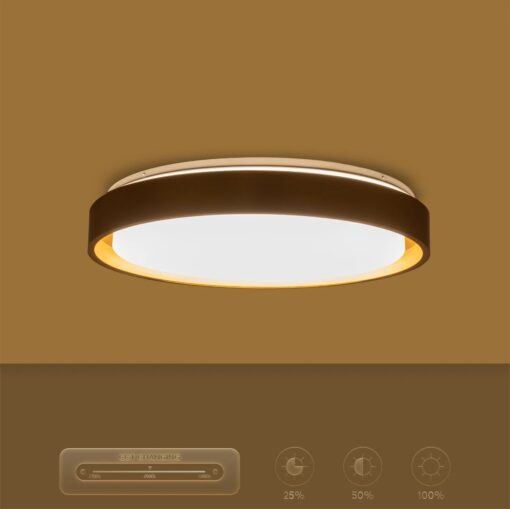 kelvo® BARCHETTA KLV-101-0268-V2 Φωτιστικό Οροφής LED 72W 7200lm 120° AC 220-240V IP20 Ρυθμιζόμενο Λευκό CCT με Χειριστήριο από 2700K έως 6000K Dimmable – Lumileds SMD Chip – Σαμπανιζέ Χρυσό Ματ – Μ48 x Π48 x Υ8.2cm – 3 Χρόνια Εγγύηση