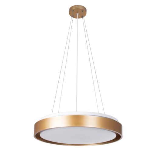 kelvo® BARCHETTA KLV-101-0268-V2 Φωτιστικό Οροφής LED 72W 7200lm 120° AC 220-240V IP20 Ρυθμιζόμενο Λευκό CCT με Χειριστήριο από 2700K έως 6000K Dimmable – Lumileds SMD Chip – Σαμπανιζέ Χρυσό Ματ – Μ48 x Π48 x Υ8.2cm – 3 Χρόνια Εγγύηση