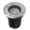 kelvo® KERIA KLV-101-0275 Χωνευτό Φωτιστικό Σποτ Δαπέδου για Λάμπα MR16 με Ντουί GU10 AC 220-240V Αδιάβροχο IP68 IK09 – Ανοξείδωτο Ατσάλι SS316 – Μ11 x Π11 x Υ11.5cm / Q10.4cm