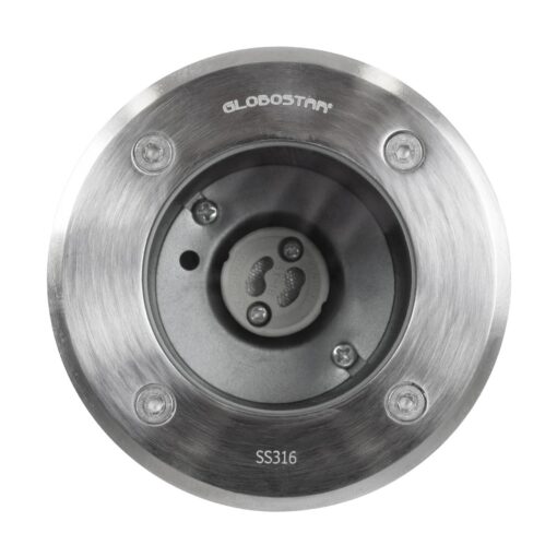 kelvo® KERIA KLV-101-0275 Χωνευτό Φωτιστικό Σποτ Δαπέδου για Λάμπα MR16 με Ντουί GU10 AC 220-240V Αδιάβροχο IP68 IK09 – Ανοξείδωτο Ατσάλι SS316 – Μ11 x Π11 x Υ11.5cm / Q10.4cm