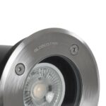 kelvo® KERIA KLV-101-0275 Χωνευτό Φωτιστικό Σποτ Δαπέδου για Λάμπα MR16 με Ντουί GU10 AC 220-240V Αδιάβροχο IP68 IK09 – Ανοξείδωτο Ατσάλι SS316 – Μ11 x Π11 x Υ11.5cm / Q10.4cm