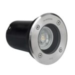 kelvo® KERIA KLV-101-0275 Χωνευτό Φωτιστικό Σποτ Δαπέδου για Λάμπα MR16 με Ντουί GU10 AC 220-240V Αδιάβροχο IP68 IK09 – Ανοξείδωτο Ατσάλι SS316 – Μ11 x Π11 x Υ11.5cm / Q10.4cm