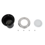 kelvo® KERIA KLV-101-0275 Χωνευτό Φωτιστικό Σποτ Δαπέδου για Λάμπα MR16 με Ντουί GU10 AC 220-240V Αδιάβροχο IP68 IK09 – Ανοξείδωτο Ατσάλι SS316 – Μ11 x Π11 x Υ11.5cm / Q10.4cm
