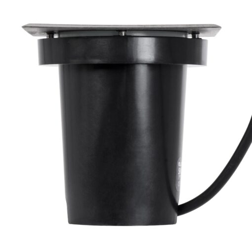 kelvo® KERIA KLV-101-0276 Χωνευτό Φωτιστικό Σποτ Δαπέδου για Λάμπα MR16 με Ντουί GU10 AC 220-240V Αδιάβροχο IP68 IK09 – Ανοξείδωτο Ατσάλι SS316 – Μ11 x Π11 x Υ11.5cm / Q10.4cm