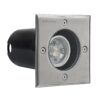 kelvo® KERIA KLV-101-0276 Χωνευτό Φωτιστικό Σποτ Δαπέδου για Λάμπα MR16 με Ντουί GU10 AC 220-240V Αδιάβροχο IP68 IK09 – Ανοξείδωτο Ατσάλι SS316 – Μ11 x Π11 x Υ11.5cm / Q10.4cm