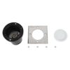 kelvo® KERIA KLV-101-0276 Χωνευτό Φωτιστικό Σποτ Δαπέδου για Λάμπα MR16 με Ντουί GU10 AC 220-240V Αδιάβροχο IP68 IK09 – Ανοξείδωτο Ατσάλι SS316 – Μ11 x Π11 x Υ11.5cm / Q10.4cm