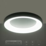 kelvo® SALEM KLV-101-0277 Φωτιστικό Οροφής LED 75W 7500lm 120° AC 220-240V IP20 Ρυθμιζόμενο Λευκό CCT με Χειριστήριο από 2700K έως 6000K Dimmable – Lumileds SMD Chip – Μαύρο Ματ – Μ45 x Π45 x Υ9.5cm – 3 Χρόνια Εγγύηση
