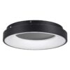 kelvo® SALEM KLV-101-0277 Φωτιστικό Οροφής LED 75W 7500lm 120° AC 220-240V IP20 Ρυθμιζόμενο Λευκό CCT με Χειριστήριο από 2700K έως 6000K Dimmable – Lumileds SMD Chip – Μαύρο Ματ – Μ45 x Π45 x Υ9.5cm – 3 Χρόνια Εγγύηση