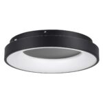 kelvo® SALEM KLV-101-0277 Φωτιστικό Οροφής LED 75W 7500lm 120° AC 220-240V IP20 Ρυθμιζόμενο Λευκό CCT με Χειριστήριο από 2700K έως 6000K Dimmable – Lumileds SMD Chip – Μαύρο Ματ – Μ45 x Π45 x Υ9.5cm – 3 Χρόνια Εγγύηση
