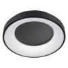 kelvo® SALEM KLV-101-0277 Φωτιστικό Οροφής LED 75W 7500lm 120° AC 220-240V IP20 Ρυθμιζόμενο Λευκό CCT με Χειριστήριο από 2700K έως 6000K Dimmable – Lumileds SMD Chip – Μαύρο Ματ – Μ45 x Π45 x Υ9.5cm – 3 Χρόνια Εγγύηση