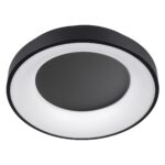 kelvo® SALEM KLV-101-0277 Φωτιστικό Οροφής LED 75W 7500lm 120° AC 220-240V IP20 Ρυθμιζόμενο Λευκό CCT με Χειριστήριο από 2700K έως 6000K Dimmable – Lumileds SMD Chip – Μαύρο Ματ – Μ45 x Π45 x Υ9.5cm – 3 Χρόνια Εγγύηση