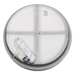 kelvo® SALEM KLV-101-0277 Φωτιστικό Οροφής LED 75W 7500lm 120° AC 220-240V IP20 Ρυθμιζόμενο Λευκό CCT με Χειριστήριο από 2700K έως 6000K Dimmable – Lumileds SMD Chip – Μαύρο Ματ – Μ45 x Π45 x Υ9.5cm – 3 Χρόνια Εγγύηση