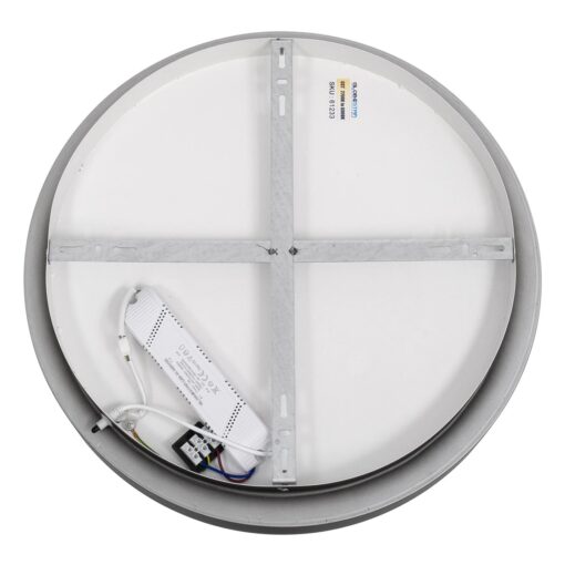 kelvo® SALEM KLV-101-0277 Φωτιστικό Οροφής LED 75W 7500lm 120° AC 220-240V IP20 Ρυθμιζόμενο Λευκό CCT με Χειριστήριο από 2700K έως 6000K Dimmable – Lumileds SMD Chip – Μαύρο Ματ – Μ45 x Π45 x Υ9.5cm – 3 Χρόνια Εγγύηση