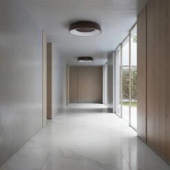 kelvo® SALEM KLV-101-0280 Φωτιστικό Οροφής LED 75W 7500lm 120° AC 220-240V IP20 Ρυθμιζόμενο Λευκό CCT με Χειριστήριο από 2700K έως 6000K Dimmable – Lumileds SMD Chip – Καφέ Ματ – Μ45 x Π45 x Υ9.5cm – 3 Χρόνια Εγγύηση