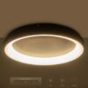 kelvo® SALEM KLV-101-0280 Φωτιστικό Οροφής LED 75W 7500lm 120° AC 220-240V IP20 Ρυθμιζόμενο Λευκό CCT με Χειριστήριο από 2700K έως 6000K Dimmable – Lumileds SMD Chip – Καφέ Ματ – Μ45 x Π45 x Υ9.5cm – 3 Χρόνια Εγγύηση