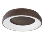 kelvo® SALEM KLV-101-0280 Φωτιστικό Οροφής LED 75W 7500lm 120° AC 220-240V IP20 Ρυθμιζόμενο Λευκό CCT με Χειριστήριο από 2700K έως 6000K Dimmable – Lumileds SMD Chip – Καφέ Ματ – Μ45 x Π45 x Υ9.5cm – 3 Χρόνια Εγγύηση