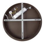 kelvo® SALEM KLV-101-0280 Φωτιστικό Οροφής LED 75W 7500lm 120° AC 220-240V IP20 Ρυθμιζόμενο Λευκό CCT με Χειριστήριο από 2700K έως 6000K Dimmable – Lumileds SMD Chip – Καφέ Ματ – Μ45 x Π45 x Υ9.5cm – 3 Χρόνια Εγγύηση