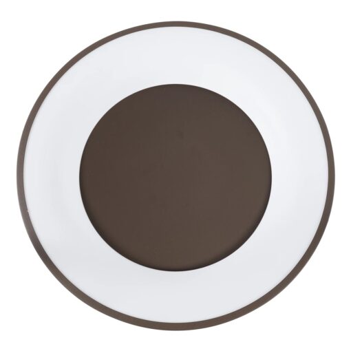kelvo® SALEM KLV-101-0280 Φωτιστικό Οροφής LED 75W 7500lm 120° AC 220-240V IP20 Ρυθμιζόμενο Λευκό CCT με Χειριστήριο από 2700K έως 6000K Dimmable – Lumileds SMD Chip – Καφέ Ματ – Μ45 x Π45 x Υ9.5cm – 3 Χρόνια Εγγύηση