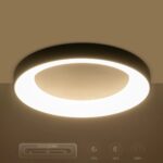 kelvo® SALEM KLV-101-0281 Φωτιστικό Οροφής LED 105W 10500lm 120° AC 220-240V IP20 Ρυθμιζόμενο Λευκό CCT με Χειριστήριο από 2700K έως 6000K Dimmable – Lumileds SMD Chip – Μαύρο Ματ – Μ60 x Π60 x Υ9.5cm – 3 Χρόνια Εγγύηση