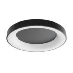 kelvo® SALEM KLV-101-0281 Φωτιστικό Οροφής LED 105W 10500lm 120° AC 220-240V IP20 Ρυθμιζόμενο Λευκό CCT με Χειριστήριο από 2700K έως 6000K Dimmable – Lumileds SMD Chip – Μαύρο Ματ – Μ60 x Π60 x Υ9.5cm – 3 Χρόνια Εγγύηση