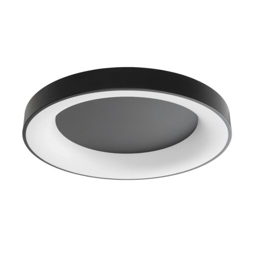 kelvo® SALEM KLV-101-0281 Φωτιστικό Οροφής LED 105W 10500lm 120° AC 220-240V IP20 Ρυθμιζόμενο Λευκό CCT με Χειριστήριο από 2700K έως 6000K Dimmable – Lumileds SMD Chip – Μαύρο Ματ – Μ60 x Π60 x Υ9.5cm – 3 Χρόνια Εγγύηση