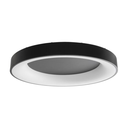kelvo® SALEM KLV-101-0281 Φωτιστικό Οροφής LED 105W 10500lm 120° AC 220-240V IP20 Ρυθμιζόμενο Λευκό CCT με Χειριστήριο από 2700K έως 6000K Dimmable – Lumileds SMD Chip – Μαύρο Ματ – Μ60 x Π60 x Υ9.5cm – 3 Χρόνια Εγγύηση