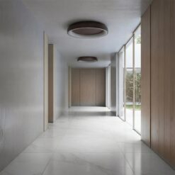 kelvo® SALEM KLV-101-0284 Φωτιστικό Οροφής LED 105W 10500lm 120° AC 220-240V IP20 Ρυθμιζόμενο Λευκό CCT με Χειριστήριο από 2700K έως 6000K Dimmable – Lumileds SMD Chip – Καφέ Ματ – Μ60 x Π60 x Υ9.5cm – 3 Χρόνια Εγγύηση