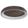 kelvo® SALEM KLV-101-0284 Φωτιστικό Οροφής LED 105W 10500lm 120° AC 220-240V IP20 Ρυθμιζόμενο Λευκό CCT με Χειριστήριο από 2700K έως 6000K Dimmable – Lumileds SMD Chip – Καφέ Ματ – Μ60 x Π60 x Υ9.5cm – 3 Χρόνια Εγγύηση