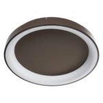 kelvo® SALEM KLV-101-0284 Φωτιστικό Οροφής LED 105W 10500lm 120° AC 220-240V IP20 Ρυθμιζόμενο Λευκό CCT με Χειριστήριο από 2700K έως 6000K Dimmable – Lumileds SMD Chip – Καφέ Ματ – Μ60 x Π60 x Υ9.5cm – 3 Χρόνια Εγγύηση