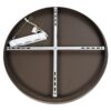 kelvo® SALEM KLV-101-0284 Φωτιστικό Οροφής LED 105W 10500lm 120° AC 220-240V IP20 Ρυθμιζόμενο Λευκό CCT με Χειριστήριο από 2700K έως 6000K Dimmable – Lumileds SMD Chip – Καφέ Ματ – Μ60 x Π60 x Υ9.5cm – 3 Χρόνια Εγγύηση