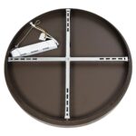 kelvo® SALEM KLV-101-0284 Φωτιστικό Οροφής LED 105W 10500lm 120° AC 220-240V IP20 Ρυθμιζόμενο Λευκό CCT με Χειριστήριο από 2700K έως 6000K Dimmable – Lumileds SMD Chip – Καφέ Ματ – Μ60 x Π60 x Υ9.5cm – 3 Χρόνια Εγγύηση
