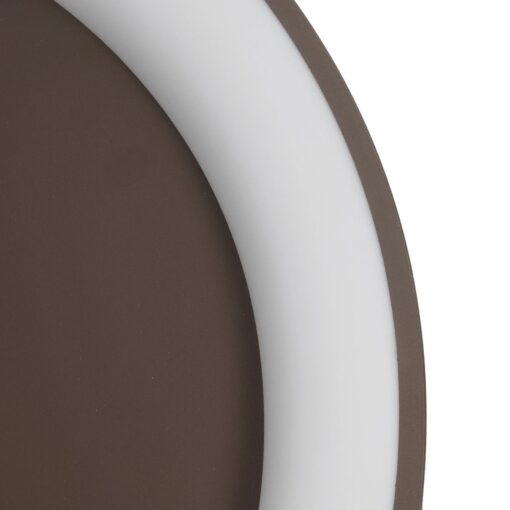 kelvo® SALEM KLV-101-0284 Φωτιστικό Οροφής LED 105W 10500lm 120° AC 220-240V IP20 Ρυθμιζόμενο Λευκό CCT με Χειριστήριο από 2700K έως 6000K Dimmable – Lumileds SMD Chip – Καφέ Ματ – Μ60 x Π60 x Υ9.5cm – 3 Χρόνια Εγγύηση