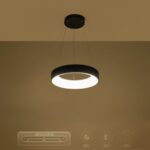 kelvo® SALEM KLV-101-0285 Κρεμαστό Φωτιστικό Οροφής LED 75W 7500lm 120° AC 220-240V IP20 Ρυθμιζόμενο Λευκό CCT με Χειριστήριο από 2700K έως 6000K Dimmable – Lumileds SMD Chip – Μαύρο Ματ – Μ45 x Π45 x Υ6cm – 3 Χρόνια Εγγύηση